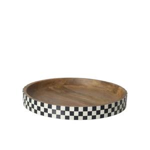 Plato para servir con diseño de Chak de madera y hueso de estilo Vintage con pulido suave que agrega encanto clásico experiencias gastronómicas tradicionales - Product Image 3