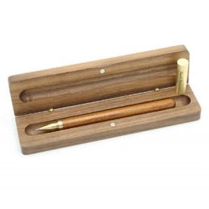 CLIQUEZ À LA MAIN BAMBOU Ensemble de stylos cadeau de luxe de haute qualité Personnaliser Logo gravé Stylo en bois avec boîte en bois - Product Image 6