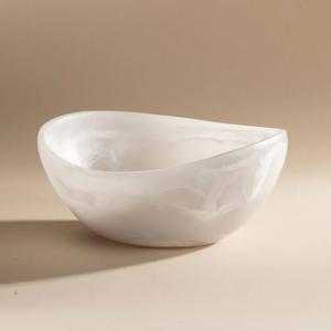 Decorative large resin salad bowl perfect for serving fruits salads or snacks in a stylish customization colors available - Product Image 2