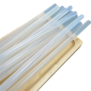 China Factory 1KG Hotmelt Silicone Stick Glue Gun 7mm Transparente a granel DIY Seal Glue Sticks para madera Vidrio Metal para el hogar - Product Image 1