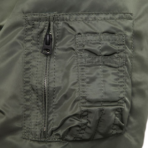 Blouson aviateur brodé personnalisé de haute qualité OEM pour hommes vêtements d'extérieur décontractés automne hiver grande taille manteau en toile réversible à capuche - Product Image 6