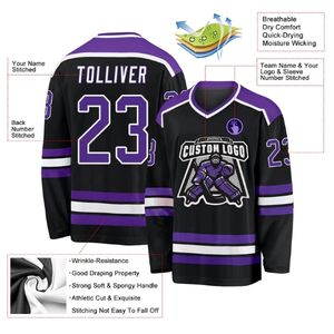 Haute qualité respirant Hockey uniforme personnalisé Toronto nom maille équipe pour Canada Hockey sur glace maillot vente en gros par sublimation - Product Image 4