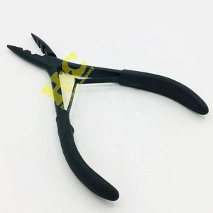 Pince à cheveux en acier inoxydable pour extensions micro-nano, outil d'ouverture et de retrait, outil de coiffage pour boucles de cheveux, emballage avec logo - Product Image 4