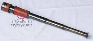 Telescopio Marítimo de Latón Chapado en Oro Pulido, con Funda de Cuero, Hecho a Mano, Vintage, para Viajes y Campamento - Product Image 6