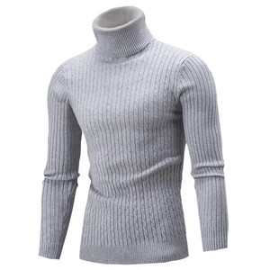 Mode classique hiver chaud polaire confortable et confortable pull en tricot durable pour hommes tissu doux et extensible - Product Image 6