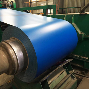 Hoja de acero azul 0,4mm Bobina de acero galvanizado prepintado corrugado Bobinas de acero PPGI 0,4mm de espesor <span class=keywords><strong>1250mm</strong></span> de ancho para techos - Product Image 5