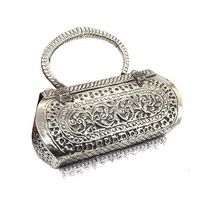 Pochette de soirée design en laiton et métal Sac à main de fête indien Sac à main élégant pour mariage Sac à main pour dames