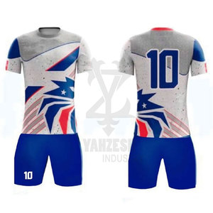 เสื้อฟุตบอลแขนสั้นและชุดยูนิฟอร์มผู้ชาย โพลีเอสเตอร์ 100% สีและโลโก้สั่งทำได้ ระบายอากาศได้ดี สวมใส่สบาย ราคาขายส่ง - Product Image 4