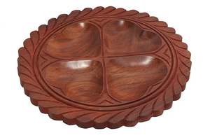 Plateau de fruits secs en bois moderne fabriqué à la main plateau de service décoratif pour plateau de fruits secs plateau de sperme - Product Image 3