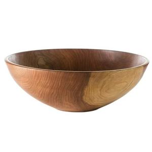 Tazón de Madera Redondo de Calidad Duradera con Acabado Natural para el Hogar, Bodas, Mesa de Comedor, Ensaladas, Frutas, Servir - Product Image 6