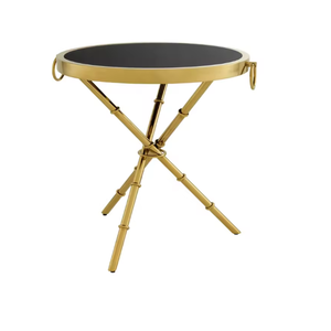 Offre spéciale Table d'appoint en verre de forme ronde Table d'appoint en verre Mobilier de salon Table basse en acier inoxydable - Product Image 6