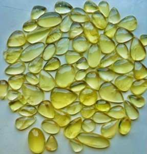 หินควอตซ์สีเหลืองมะนาวธรรมชาติเกรด AAA 100% อัญมณีหลวมขัดเงาเรียบสำหรับทำเครื่องประดับแฮนด์เมด - Product Image 2