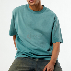 T-shirt surdimensionné en vrac pour hommes 100% coton lavé à l'acide Vintage Sportswear Tee de haute qualité impression numérique personnalisée Streetwear vente en gros - Product Image 2