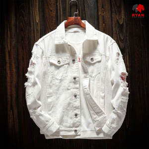 Veste en jean tricotée pour homme Ryan Pro Gear, personnalisée, écologique, confortable, fermeture à boutons, logo personnalisé, style uni, service OEM - Product Image 2