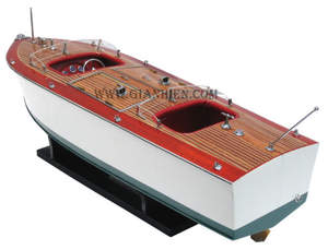 Gia Nhien Manufacturer Approve Custom Design Low MOQ MAE WEST RUNABOUT - <b>WOODEN</b> SPEED BOAT - Product Image 2