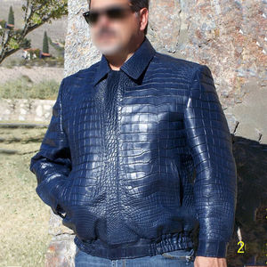 Chaqueta de Cuero Texturizada de Diseño Ligero y Elegante Hecha a Medida con Cierre de Cremallera y Corte Ajustado para Otoño e Invierno por Zimvi Sports - Product Image 1