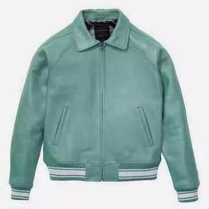 Veste universitaire Letterman, vente chaude d'hiver, décontractée, grande taille, sur mesure, veste pour homme, couleur assortie, vente en gros, col rabattu, coupe ajustée, doublure en polaire - Product Image 2