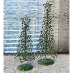 Árbol de Navidad de calidad de lujo Material de hierro Color verde con acabado dorado Diseño elegante Decoración de mesa Árbol de Navidad Buen precio - Product Image 3