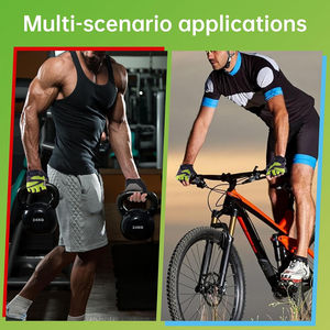 Gants de course unisexes avec rembourrage en gel supplémentaire pour le cyclisme et le vélo, gants d'entraînement en tissu doux avec une expérience de performance exceptionnelle - Product Image 4