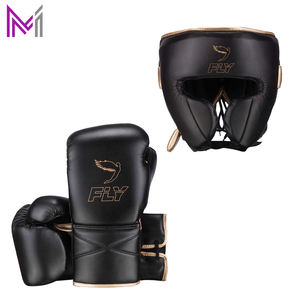 Ensemble de boxe Fly de qualité supérieure en cuir véritable, prix de gros, gants de boxe, protège-tête, protège-aine, ensemble de boxe Fly personnalisé - Product Image 5