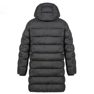 Chaqueta acolchada larga informal de poliéster 100% de talla grande para hombre personalizada de alta calidad transpirable invierno cálido soporte High Street - Product Image 2
