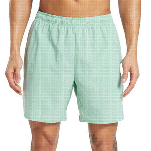 2025 hombres High Street Heavyweight Athletic silicona Logo deportes entrenamiento correr pantalones cortos logotipo personalizado poliéster Spandex tela - Product Image 1