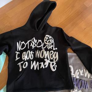 เสื้อฮู้ดพิมพ์ลายพัฟ3D โลโก้กำหนดเอง2025สำหรับผู้ชายเสื้อฮู้ดผ้าฟลีซแบบลำลองโอเวอร์ไซส์ปกเสื้อสำหรับฤดูหนาว - Product Image 6