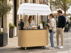 Chariot à main mobile populaire pour café - Vente chaude - Product Image 1