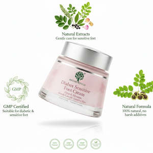 Crème Diabex 100ml Formule Naturelle Bio Végétalienne OEM Marque Privée Italie RedMoringa Soin Doux pour Pieds Sensibles - Product Image 3