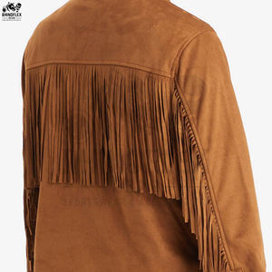 Chaqueta de Lona Casual de Invierno para Hombre, Diseño Personalizado, Talla Grande, Transpirable, con Cuello de Solapa de Cuero, Logotipo Frontal de Alta Calidad - Product Image 3