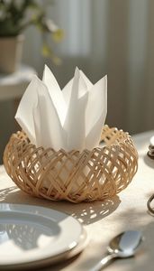 Soporte de caja de pañuelos de ratán con acabado antiguo perfecto para una vida sostenible mientras se mantiene el estilo decorativo del hogar - Product Image 2