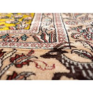 พรมไหมทอมือลายดอกไม้สีเทาดำจากกุลมาร์ก สำหรับห้องนั่งเล่น พรมรูปทรงสี่เหลี่ยมผืนผ้าลายพิมพ์นามธรรม พรมปูทางเดิน - Product Image 3