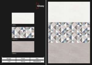 Carreaux muraux en céramique modernes 300x600mm pour salle de bain et cuisine, finition brillante ou mate, texture effet sucre, design mural intérieur luxueux - Product Image 4