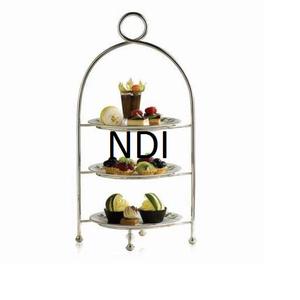 Modern Stylish Metal Shiny Polished Cake Stand <b>Top</b> Trending <b>Cupcake</b> Stand Weddings Parties Designer Cake Platter Stand - Product Image 1