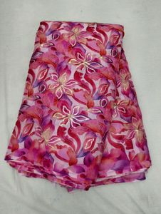 ผ้าส่าหรีผ้าไหม rangoli พิมพ์ลายปริซึมสีตัดกันสำหรับงานปาร์ตี้และงานแต่งงาน - Product Image 2