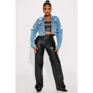 Nouvelle Veste en Jean Vintage Explosive 2025 pour Femme, Bords Bruts, Boutons, Courte, Séchage Rapide, Automne Hiver Été - Product Image 2