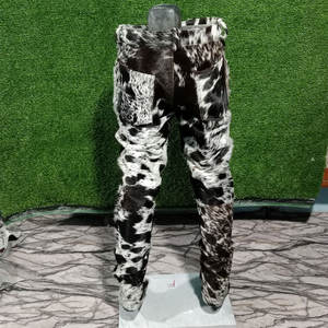 กางเกงหนังวัวแท้คุณภาพพรีเมียมทรงหลวมสำหรับผู้ชาย ดีไซน์ทันสมัย สวมใส่สบาย รุ่นใหม่ล่าสุด - Product Image 2