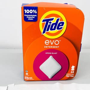 Tide Evo Laundry Detergent <b>Tiles</b>, 100% Concentrated, 6X Cleaning Power, Original Tide Scent, 42 Count - Product Image 2