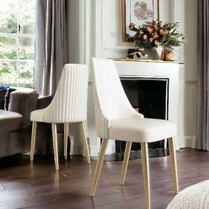 เก้าอี้ห้องรับประทานอาหารทำจากไม้สไตล์วินเทจโบราณที่นั่งสบายระเบียงในร่มพร้อมพื้นผิวโลหะสไตล์ร่วมสมัยที่เรียบง่าย - Product Image 6