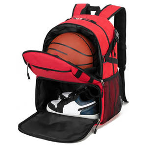 Sacs à dos de basket-ball de conception personnalisée de haute qualité meilleur prix avec fermeture à glissière et motif de caractère - Product Image 1