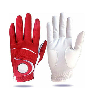 Gants de golf haut de gamme en cuir Cabretta véritable avec logo personnalisé, pour droitier, avec sangle de poignet réglable pour une utilisation en extérieur - Product Image 2