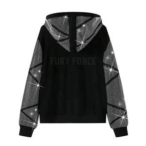 Survêtement en strass de taille personnalisée de meilleure qualité pour hommes nouveau style de vêtements d'hiver avec décor en strass - Product Image 5