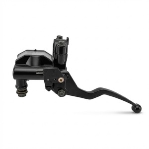 Maître-cylindre de frein hydraulique avant et levier de frein pour <span class=keywords><strong>moto</strong></span> MS/QR GN125 7/8" 22mm - Droit - Noir - Garantie <span class=keywords><strong>3</strong></span> ans - Product Image 4