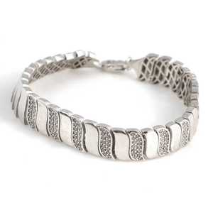 925 Sterling <b>Silver</b> Fusion <b>Bracelet</b> Elegant Crystal <b>Bracelets</b> & <b>Bangles</b> with Stones - Product Image 2