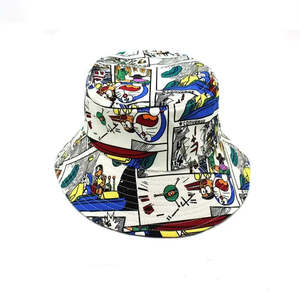 Doreamon Reversible Bob <b>Hat</b> Unisex 3D Embroidered Striped Velour Flannel Terry Camouflage <b>Leopard</b> Pattern Bows String Accessory - Product Image 1