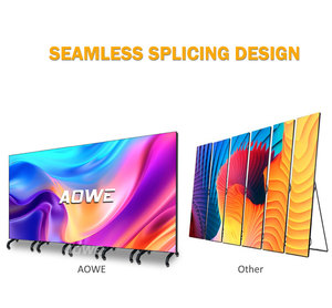 Aowe Digital LED Poster P1.8 P2 P2.5 Interior HD Publicidad electrónica Pantalla LED Wifi Control Pantalla LED <span class=keywords><strong>de</strong></span> pie - Product Image 4