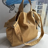 Sac fourre-tout en toile bleu marine, grande capacité, à porter à l'épaule ou en bandoulière, pour femme, décontracté, voyage, shopping, imperméable, quotidien, unisexe
