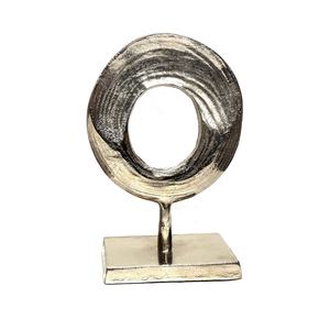 Sculpture en aluminium décorative de Tableau avec la petite taille de conception unique enduite naturelle de laiton et de poudre - Product Image 3