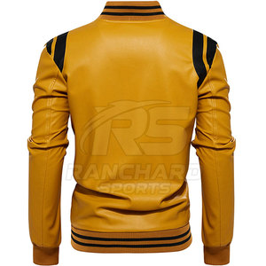 Chaqueta de Cuero para Hombre, Nueva Moda, Chaqueta de Cuero Cortavientos, Gran Venta - Product Image 3