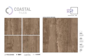 AKSA WOOD CEREMAL Azulejos de porcelana pulida 600x600MM / 24X24 / 2x2 ft Azulejos de grado premium - Product Image 4